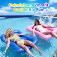 thumbnail image 4 of Kidsjoy Inflatable Pool Float Adults,Stamp Shaped Floating Pool Lounge,Max 300lbs Load,Thickened PVC Pool Raft,Ergonomic Inflatable Tanning Mat,for Adults Vacation Fun and Rest, 4 of 10