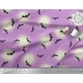 thumbnail image 2 of Soimoi Rayon Fabric Moon & Bat Halloween Fabric Prints by Yard 56 Inch Wide, 2 of 3