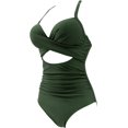 thumbnail image 2 of Maillot de Bain une Pièce pour Femmes, Monokini Taille Haute, 2 of 5