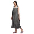 thumbnail image 4 of Moomaya Robe de Nuit d'Allaitement à Col Rond Imprimée pour Femmes en Coton, 4 of 5