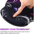 thumbnail image 3 of Ergonomic with Wrist Rest Support, Gel s with Non-Slip Rubber Base Memory Foam Mousepad, Mouse Wrist Rest Pad for Laptop Computer Home Office Working Pain Relief, Wood Art, 3 of 7