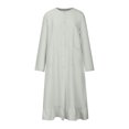 thumbnail image 4 of Gspmoly Robes Décontractées pour Femmes, Mode pour Femmes Col Rond Ample Manches Longues Uni Robe Longueur Cheville Robe Longue Robes de Cocktail Offres Hebdomadaires, 4 of 8