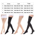 thumbnail image 3 of maskred Soft And Comfortable Tights High Stocking Stretchy Warm Fashionable Easy To Wear Nylon Compression Stockings Open Toe-black XL 1Set, 3 of 6