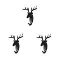 thumbnail image 2 of Wweixi Coat Hooks Easy To Install And Wide Application For Added In Daily Life black (deer) 3Set, 2 of 6