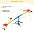 thumbnail image 3 of Gymax Balançoire Pivotante pour Enfants, Jouet à Bascule, Équipement de Terrain de Jeu, Rotation à 360°, 3 of 9