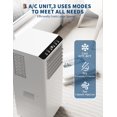 thumbnail image 4 of 8,000 BTU Portable Air Conditioners, Portable AC Unit with Follow me Mode, Floor AC Unit up to 350 sq.ft, Remote Control, 24H Timer, Room Office Garage, 4 of 7