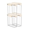 thumbnail image 4 of Sorbus 4-Pack Medium Tall Narrow Food Storage Containers with Lids, Clear, Stackable, 4 of 8