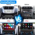 thumbnail image 3 of Naifay Stéréo de Voiture à Simple Din Compatible avec Apple Carplay et Android Auto, Radio de Voiture à Écran Tactile Dépliable de 7 Pouces avec Récepteurs Audio de Voiture Bluetooth Pliables, Lien Miroir/, 3 of 6