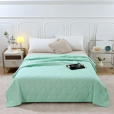 Vadktai Twin Quilt , Couvre-Lit Léger pour l'Été, Literie Matelassée Douce Prélavée, Courtepointe Réversible Douillette en Microfibre