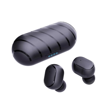 Écouteurs Sans Fil Bluetooth 5.0 avec Étui de Recharge Sans Fil, Son Stéréo, Micro Intégré, Résistants à la Sueur pour le Sport