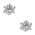 thumbnail image 3 of Wweixi 100x Application Sans Effort Manchon en Aluminium à Double Trou Robuste et Durable 2Ensemble, 3 of 6
