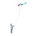 thumbnail image 1 of Milaget 1:64 Scale Miniature Kite Flying Figure Lightweight Multifunctional Handmade Old Man, 1 of 9
