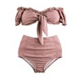 thumbnail image 3 of Maillot de Bain Deux Pièces Taille Haute Sexy Multicolore pour Femmes, 3 of 9
