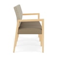 thumbnail image 3 of Pemberly Row Waiting Reception 3 Seat Tandem Seating No Center Arms in Brown, 3 of 5