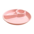 thumbnail image 2 of Aodebiao Portion Control Plate for Balanced Eating, Unbreakable Divided Plates,3 Compartment Plates, Reusable Plastic Plates, BPA Free for Adults, 2 of 7