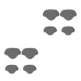thumbnail image 1 of kurtrusly Semelles Ajustables pour Talons Hauts, Réparation de Talons Personnalisable, Gris 2Set, 1 of 6