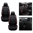 thumbnail image 3 of Maidao Car Seat Covers Full Set Leather for Opel for Antara 2008-2013 5 Seats Waterproof Front Rear Cushion Protector Black, 3 of 8