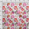 thumbnail image 3 of oneOone Cotton Flex Pink Fabric Floral Craft Projects Decor Fabric Printed By The Yard 40 Inch Wide-R0, 3 of 4