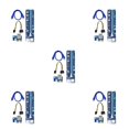 thumbnail image 1 of Langgg 5 Pcs PCI-E 1x à 16x Alimentation USB3.0 GPU Rallonge Adaptateur Carte Câble 5Ensemble, 1 of 6