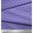 thumbnail image 2 of Soimoi Purple Rayon Fabric Flower Floral Printed Fabric 1 Yard 58 Inch Wide, 2 of 3