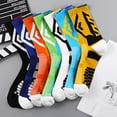 thumbnail image 3 of Blue Socks Basketball Socks Cushioned Athletic Sports Crew Socks for Men & Women, 3 of 3
