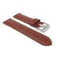 thumbnail image 3 of 18mm Mens' Alligator Style Leather Watch Strap Band, Stainless Steel Buckle, 3 of 7