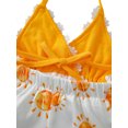 thumbnail image 4 of EYIIYE Toddler Girls Romper Lace Backless Short Jumpsuit Summer Outfits, 4 of 6