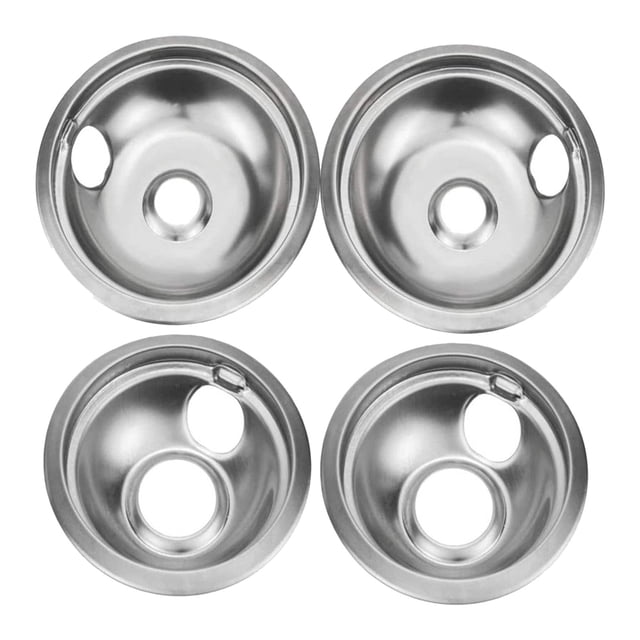 Product Category Cooking Utensils 4 Piece Stainless Steel Pan Set for Stove Burners Durable Kitchen Liners and Protective Rings for W102725