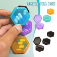 thumbnail image 4 of Small Pill Box Daily Mini Pill Organizer Portable For Purse Travel ; Y6G9, 4 of 9