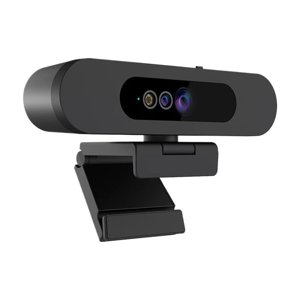 2K Caméra Webcam PC, IR Reconnaissance, avec des Mics de réduction du bruit pour la diffusion en continu, Facile à installer