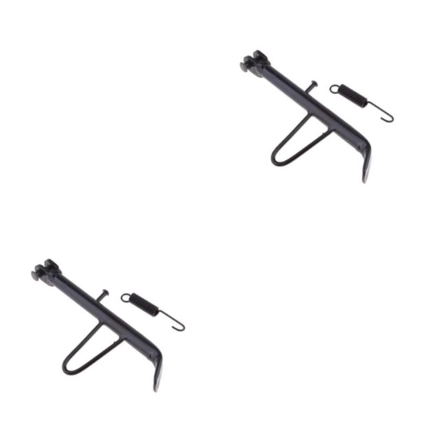 Baohd Reliable Motorcycle Kickstand Easy Installation Strong Load-bearing Black black 16cm 2Set