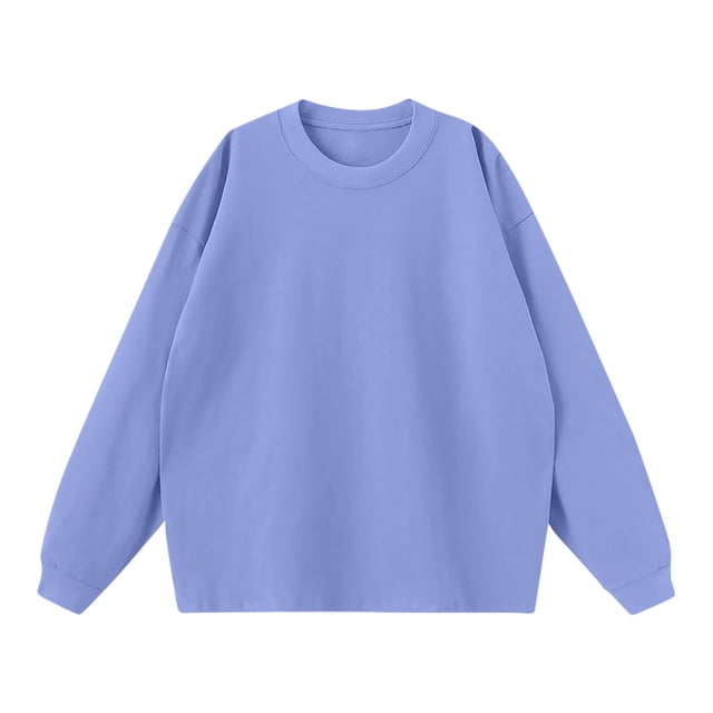 Birdeem Shirts for Men Mens Solid Color Winter Loose Long Sleeved T-Shirt