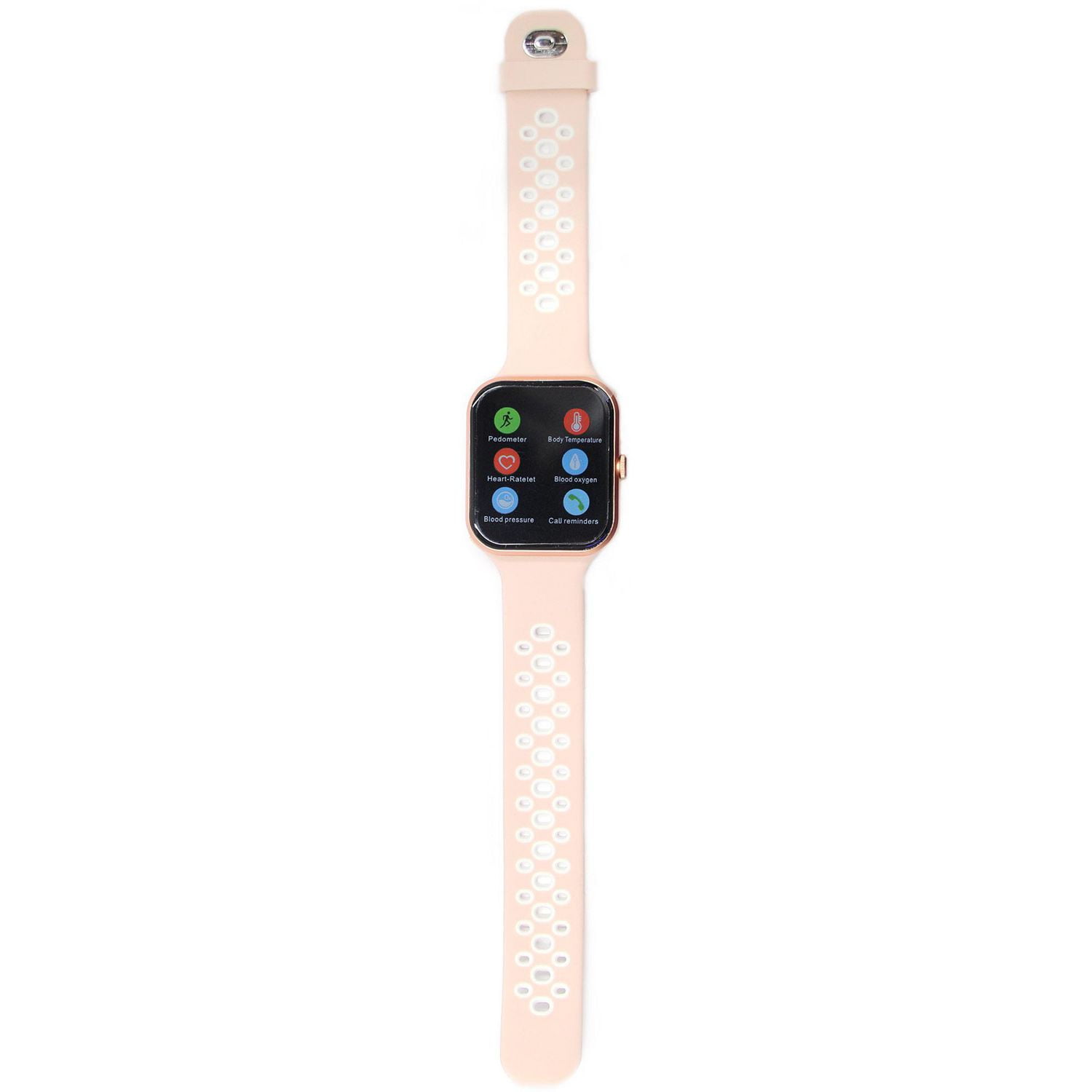 Montre numerique Discovery rose à bracelet Fastwrap en nylon