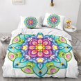 thumbnail image 1 of Mandala Bedding Set, Microfiber D Bohemian Bedding Set Hypoallergenic Duvet Covers with PillowcasesColor,Double, 1 of 5