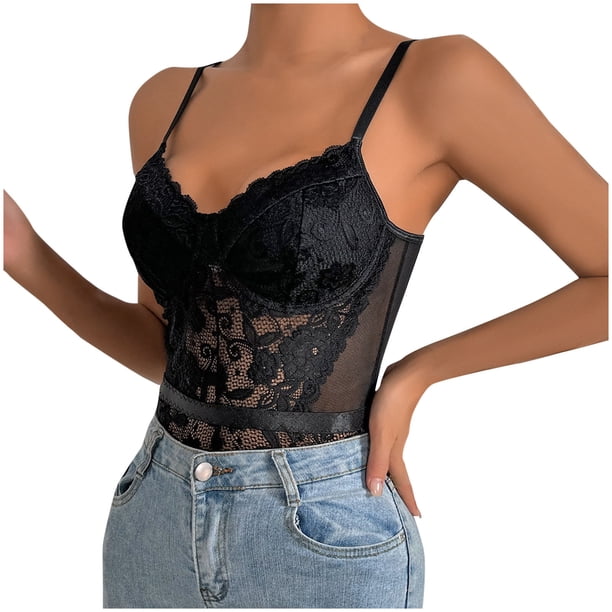 Corset Lingerie for Women, V-Neck Sleeveless Bustier Tops, Women's