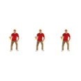 thumbnail image 2 of Wweixi Figurine Diorama 1/87 Personnages en Résine Train Disposition Garçon Rouge 3Ensemble, 2 of 6