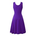 thumbnail image 3 of LUXUR Robe Longue d'Été de Plage Bohème pour Femmes, Violette, 3TG, 3 of 3