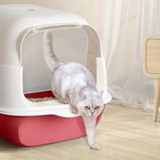HOARBOEG Pussy Litter Box Odor-proof Fully Enclosed Pussy Toilet Pussy Litter Box Splashly-proof for Cleaning Clearance