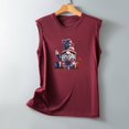 thumbnail image 4 of Birdeem Mode pour Femmes Confortable Fête de l'Indépendance Décontracté Col Rond Débardeur Imprimé Haut Blouse, 4 of 4