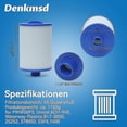 thumbnail image 2 of 2024 2 Pack Spa Filter, For Unicel 6ch-940, For Pww50p3, For Waterway Front Access Skimmer And Filbur Fc-0359, 2 of 5