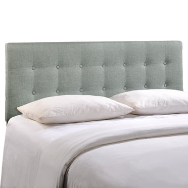 Emily Queen Upholstered Fabric Headboard - Gray