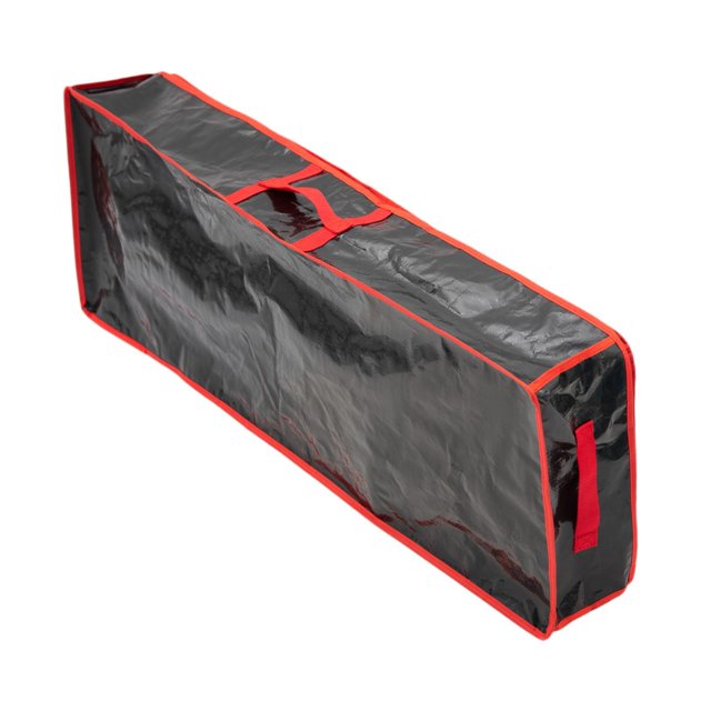 Lipstore Gift Wrap Organizer Bag Wrapping Paper Storage Container for Xmas Decorations Black Red