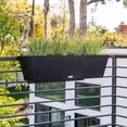 thumbnail image 4 of Veradek Pure Series Railing 36" Planter 2 Pack Black, 4 of 9