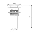 thumbnail image 4 of DROP Bath and Kitchen DR091044 Chrome Pop-Up Bathroom Sink Drain with Overflow, 4 of 4