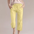 thumbnail image 2 of School Clothes for Girls Suet Pants for Girls Kids Comfortable High Waisted Wide Leg Pants Drawstring Elastic Trousers Comfy Straight Leg Long Pants With Pockets, 2 of 5