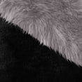 thumbnail image 4 of NTACZA Open Front Womens Coats Fuzzy Gray Faux Fleece Ponchos Cropped Color Block Thick Cloak Womens Jacket Free Size, 4 of 4