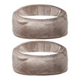 thumbnail image 1 of Unique Bargains 2pcs Fastener Band, Velvet for Securing Wigs,Adjustable, No Slip, Hold Hair Back Light Coffee Color, 1 of 7