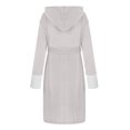 thumbnail image 3 of LSLJS Peignoir Unisexe d'Hiver pour Femmes Allongé en Peluche, Peignoir à Manches Longues, Manteau à Capuche, Peignoirs Cadeaux pour Femmes, 3 of 5