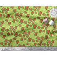 thumbnail image 2 of Soimoi Green polyester Crepe Fabric House Architectural Fabric Prints By Yard 42 Inch Wide, 2 of 3