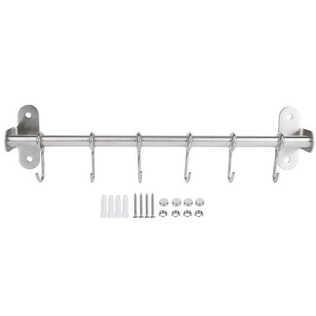 Étagère Murale de Rangement, Étagère Murale Suspendue, pour Sécher et Ranger Ustensiles de Cuisine Tringle Simple